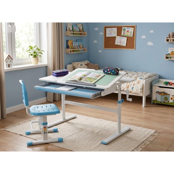 Фото - Парта шкільна Evo-kids TH-220 W/BL